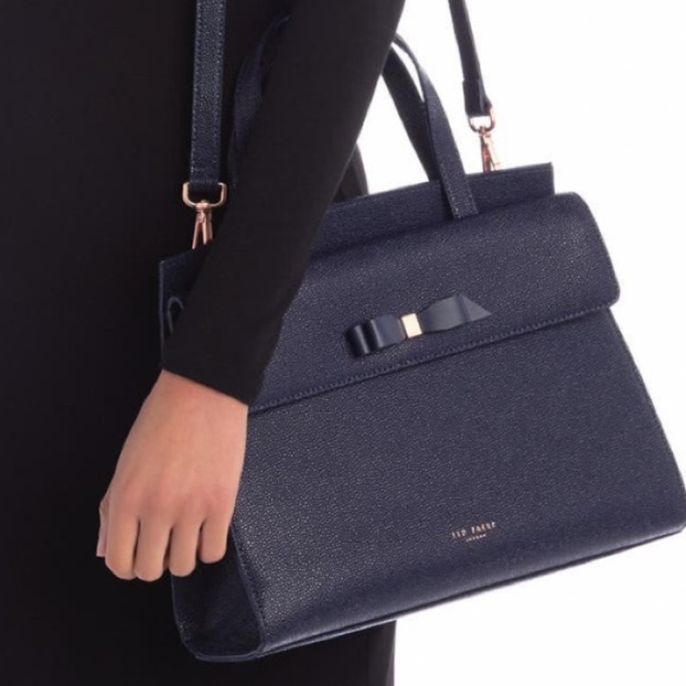 Ted Baker London Aarillli Bow leather satchel